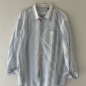 Men's Striped Blue Shirt